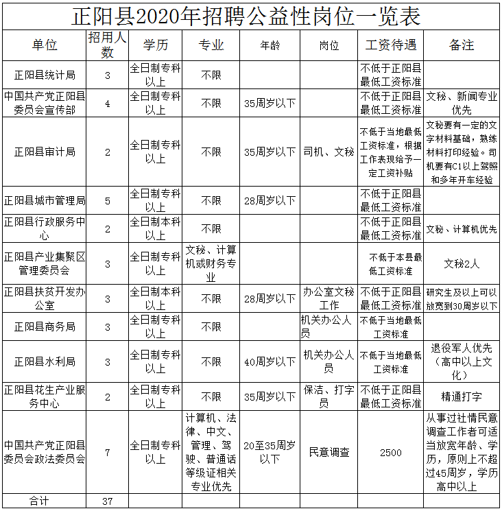 正阳县人民政府办公室招聘启事，最新职位空缺与要求概览